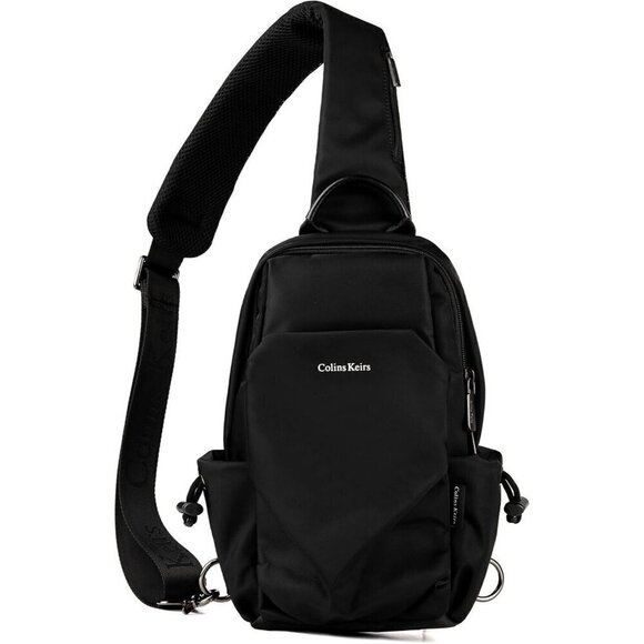 Colins Keirs Chest Bag Crossbody Sling Backpack Satchel School Work Travel Black - Picture 1 of 6
